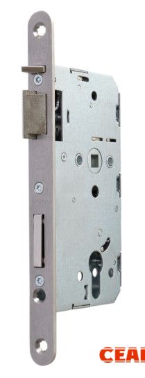 Замок дверной огнестойкий DL 1769SL/E/65mm/SS/L, автоматическое запирание, антипаник функция E, нержавеющая сталь