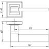 Ручка раздельная K.QL52.TECH (TECH QL) GR/CP-23 графит/хром