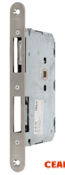 Замок дверной огнестойкий DL1769/P/B/65mm/SS/R, для 2-х створчатых дверей, пассивная створка, антипаник, нержавеющая сталь