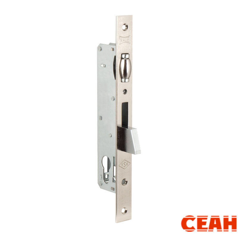 Корпус узкопрофильного замка с роликовой защёлкой 255 (25 mm) w/b (никель)