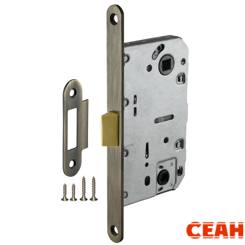 Защелка врезная PLASTLP96WC-50 AB бронза