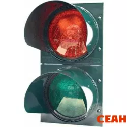 Светофор ламповый, двухсекционный, красный-зелёный CAME 001PSSRV1