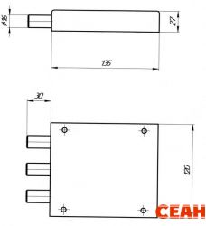 С-Пб (Богатырь С) Сейфовый Замок накладной тяж (10)