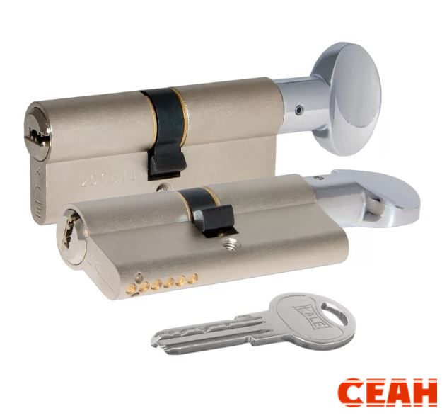 KALE 164 SMC/100 40х10х50M никель перф.кл/верт Цилиндровый механизм (72,12)