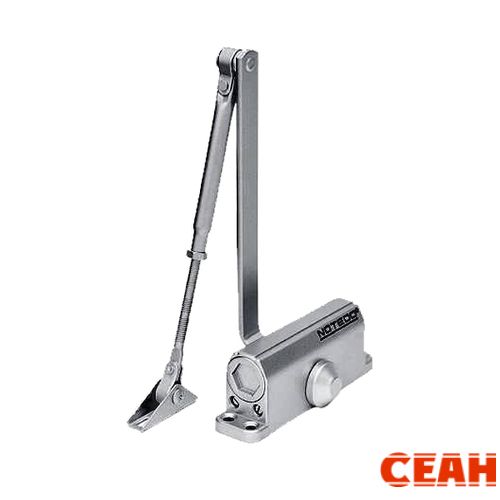 NOTEDO доводчик дверной механогидравлический, двухскоростной DC-060 GRAY до 60 кг серый 