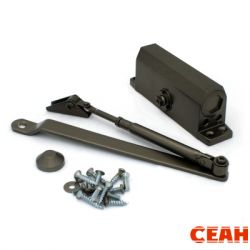 NOTEDO Доводчик дверной  DC-080 BRONZE до 120 кг бронза 