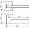 Ручка раздельная K.QL52.VECTOR (VECTOR QL) BL-24 черный