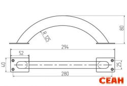 С-Пб А-280 коричневая  Ручка дверная (20)