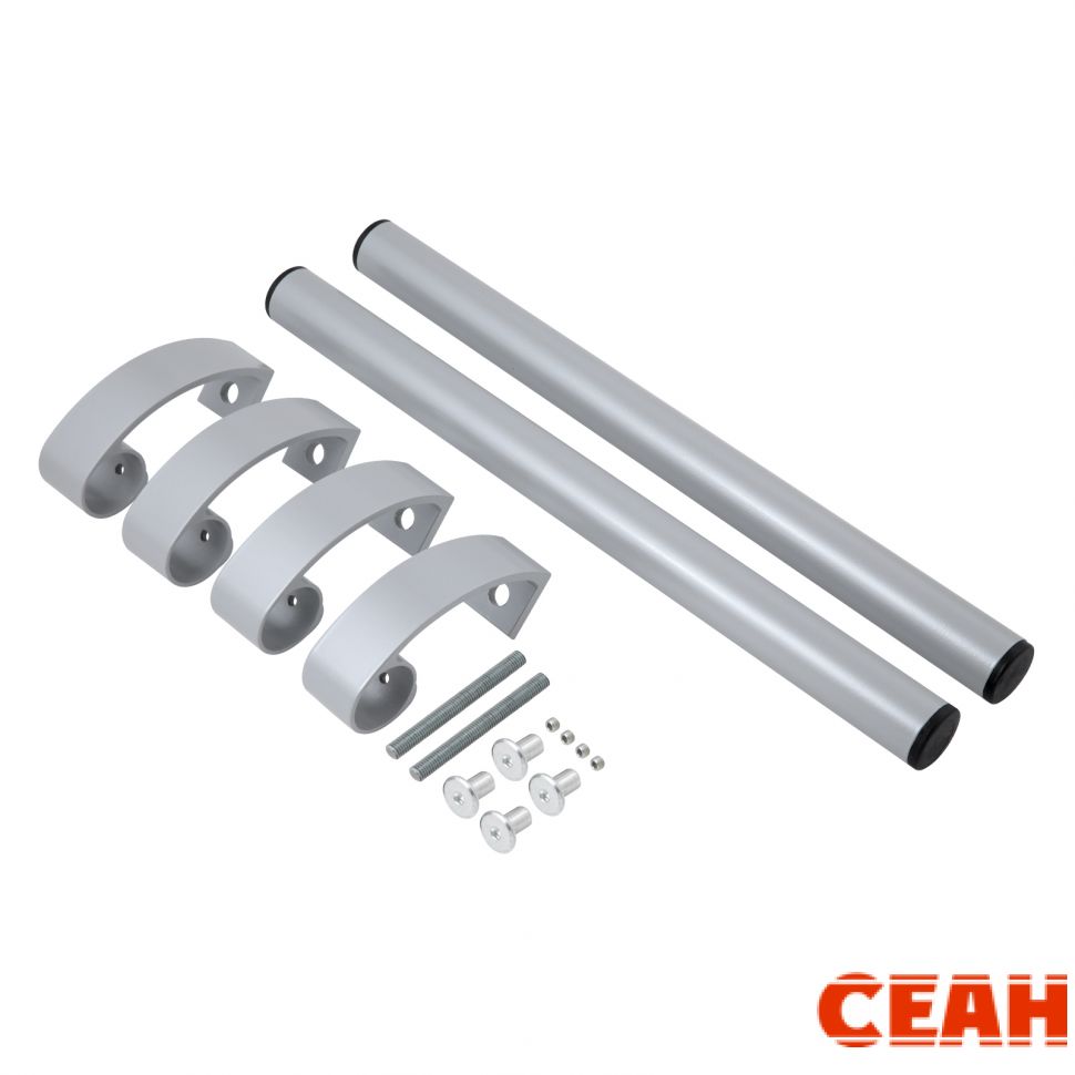 ЛДМ Ручка офисная АРД-02 (400 мм) 9006 серебро Ручка-скоба (16)