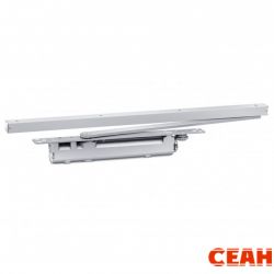NOTEDO Доводчик дверной  DC-058-158 IN+HO CAM (КАМ) SILVER серебро со скользящей тягой 50 - 150 кг 