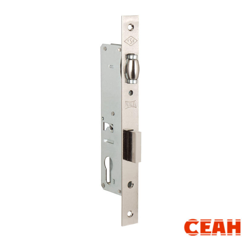 Корпус узкопрофильного замка с роликовой защёлкой 155 (30 mm) w/b (никель)