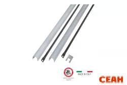 Комплект соединительных штанг с кожухами DOORLOCK PD900FR/R3, серебристый.Для двустворчатых дверей. Максимальная высота створки 3400 мм