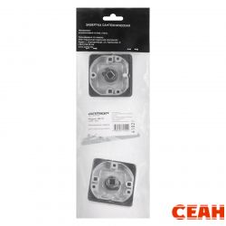 Сантехническая завертка к ручкам АЛЛЮР АРТ BK-S1 AB/CP(4102) ст.бронза/хром (100,10)