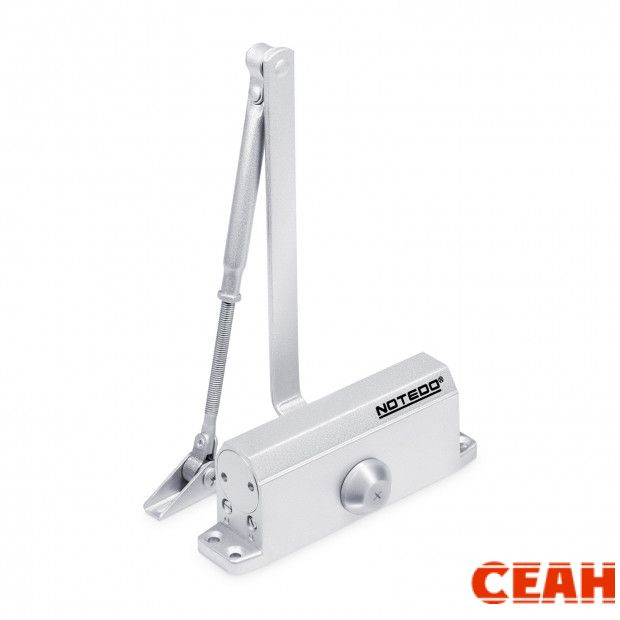 NOTEDO Доводчик дверной  DC-070-I SILVER до 70 кг серебро 