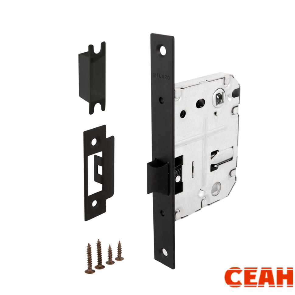 Защелка врезная PLASTP72-50 (P72-50) BL черный