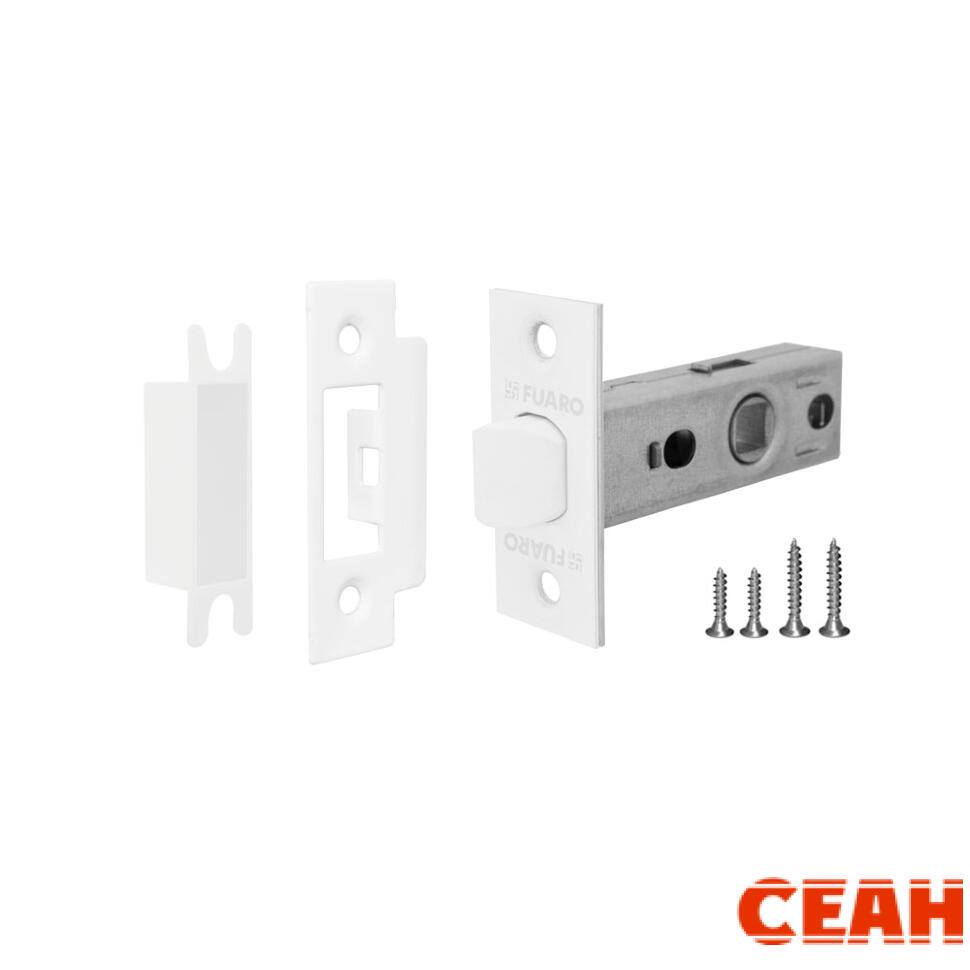 Защелка врезная PLASTP12-45-25 WH белый