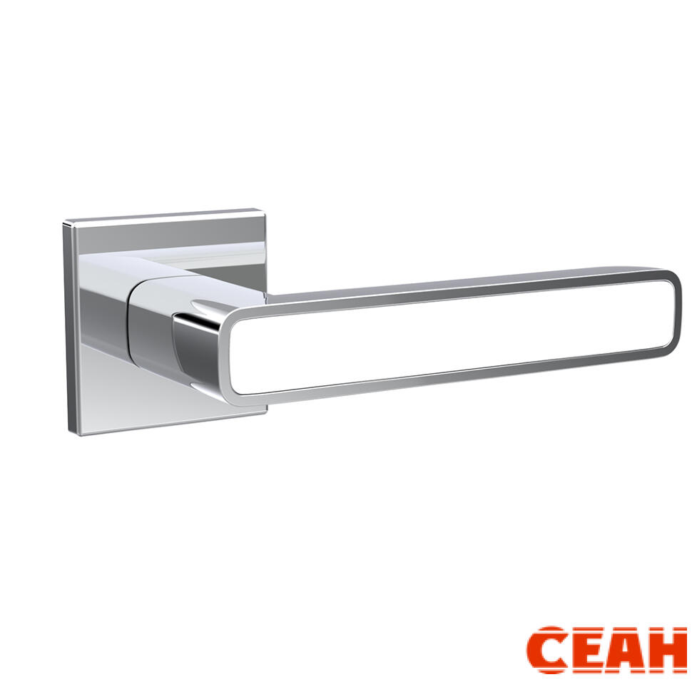 Ручка раздельная K.ARC.Q52.MARS CP/WH-19 хром/белый