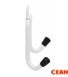 Домарт  крючок-вешалка двойной мод.2 белый (50)