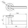 Ручка раздельная R.TL54.BLADE (BLADE TL) SSC-16 сатинированный хром
