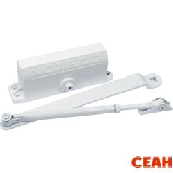 NOTEDO Доводчик дверной DC-100 LH легкий характер WHITE  до 120кг белый