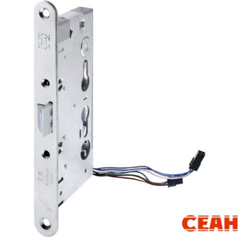 Замок дверной огнестойкий соленоидный DOORLOCK 1901EM, антипаник, оцинкованный