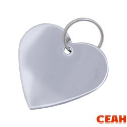 Брелок для гравировки - Сердечко  золото БЛИСТЕР (500,50)