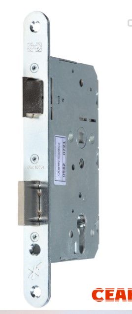 Замок дверной огнестойкий DL 1769/B/65mm, антипаник, оцинкованный