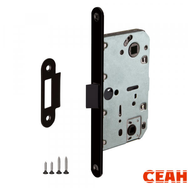 Защелка врезная PL96WC-50/BL BL (черный)