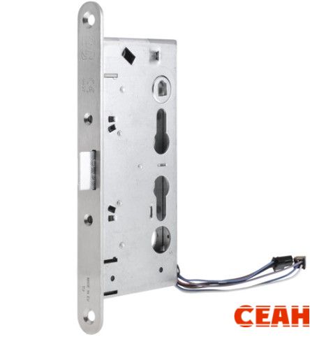 Замок дверной огнестойкий соленоидный DOORLOCK 1901EM, антипаник, нержавеющая сталь