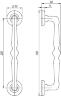 Ручка-скоба PULL.SM250.PALAZZO MAB-6 (PALAZZO PULL SM) темная бронза