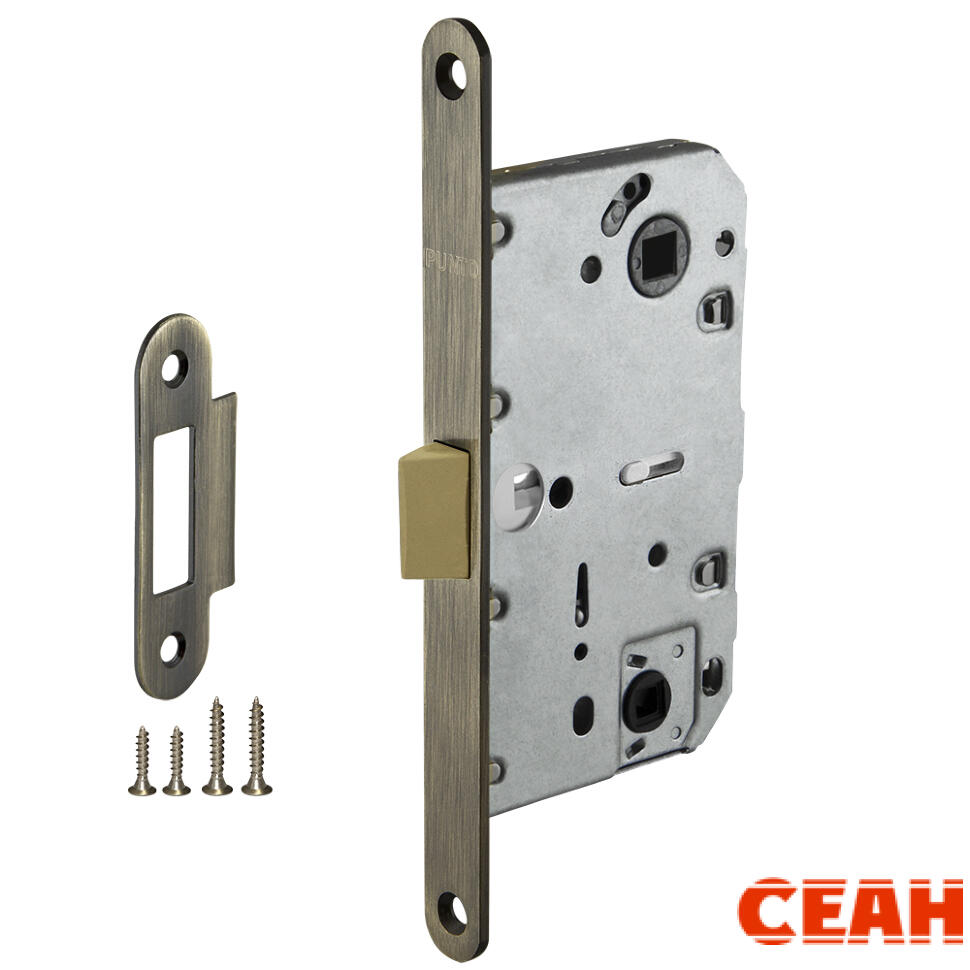 Защелка врезная PL96WC-50/BL ABG (бронза)