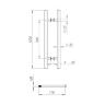 Ручка-скоба PULL.PH32/1200.22 INOX 304 (PH-22-32/1200-INOX) BLACK