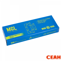 MCL 4*3*2 мм SN КОРОБКА 2мм мат.никель Петля накладная без врезки 2 шт (50)