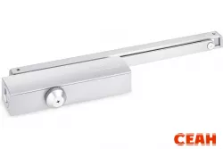NOTEDO Доводчик дверной  DC-025-095 SL+HO+DA+BC SILVER со скольз.тягой до 100кг