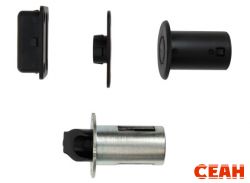 Запирающее автоматическое устройство DOORLOCK 1902/35SET в комплекте с направляющей втулкой и ответными частями для пассивных створок, для тяг 1932